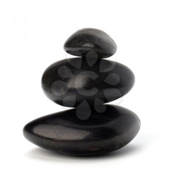 Shinny pebbles balance. Spa and healthcare concept.