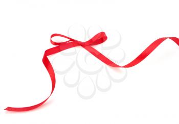 Beautiful gift ribbon isolated on white background