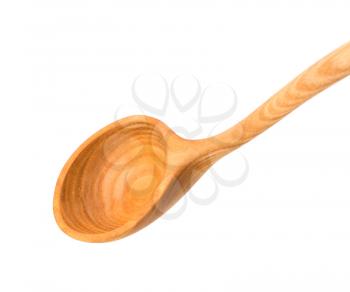 Vintage wooden spoon  isolated on white background