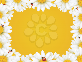 Royalty Free Clipart Image of a Spring Frame