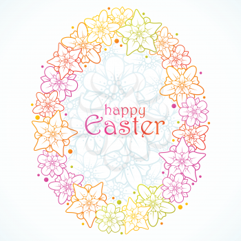 Royalty Free Clipart Image of a Easter Greetinng