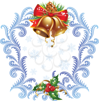 Royalty Free Clipart Image of a Christmas Border