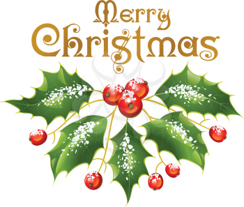 Royalty Free Clipart Image of Christmas Greeting