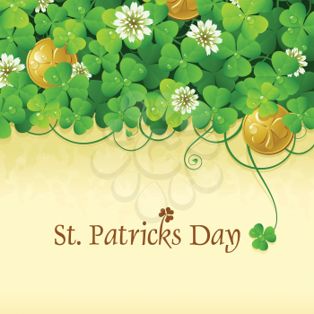 Royalty Free Clipart Image of a St Patrick's Day Background