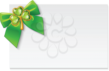 Royalty Free Clipart Image of a St. Patrick's Day Card