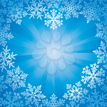 Royalty Free Clipart Image of a Winter Heart