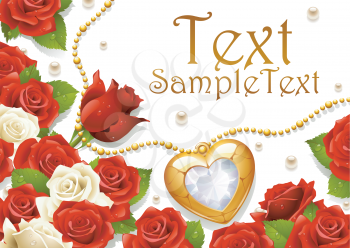 Royalty Free Clipart Image of a Card