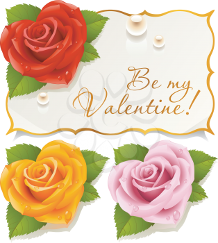Royalty Free Clipart Image of a Valentines Card