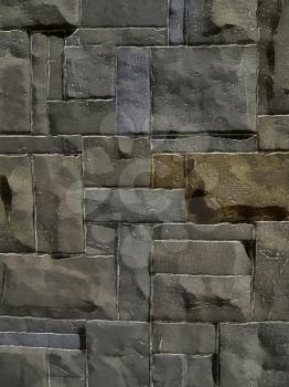 Royalty Free Photo of a Grey Stone Wall