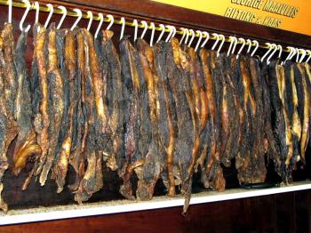 Royalty Free Photo of Air-Dried Beef Called Biltong in South Africa