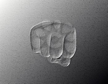 Royalty Free Photo of a Silver Fist