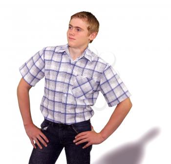 Teen boy body language expressions - Self Assured Confident   