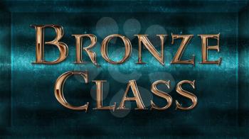 Realistic Chick Metal Bronze Class Award Sign Emblem