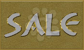 Sale Discount Tag in Gold and Diamonds 