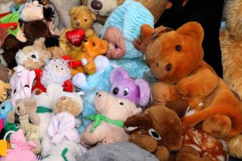 RUSTENBURG, SOUTH AFRICA - MAY 25: Various Stuffed Toys on Sale at Stall at Rustenburg Fair on May 25, 2014 in Rustenburg South Africa.   