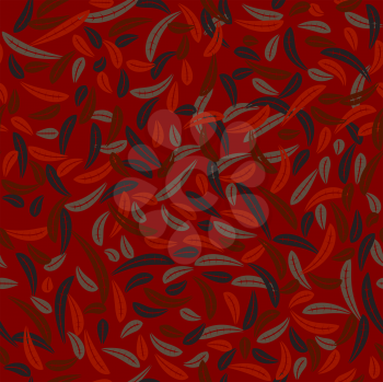 Royalty Free Clipart Image of a Background of Abstract Autumn Leaves