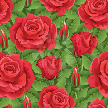 Royalty Free Clipart Image of a Roses Background