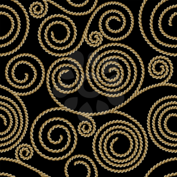 Royalty Free Clipart Image of a Twisted Rope Background