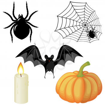 Royalty Free Clipart Image of Halloween Elements