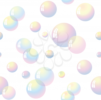 Royalty Free Clipart Image of a Soap Bubble Background