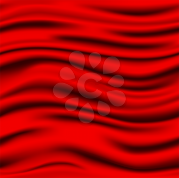 Royalty Free Clipart Image of a Red Silk Background