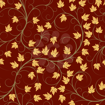 Royalty Free Clipart Image of a Vine Pattern