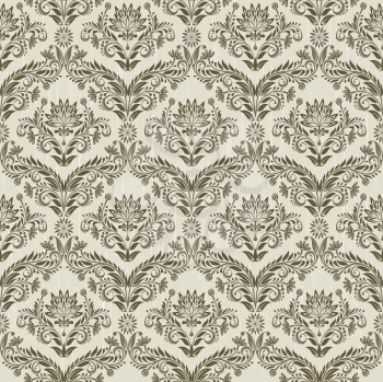 Royalty Free Clipart Image of a Victorian Background in Beige