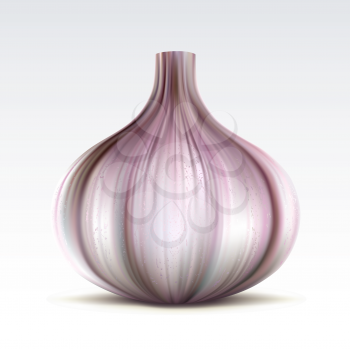 Royalty Free Clipart Image of a Garlic Bulb