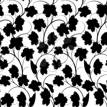 Royalty Free Clipart Image of a Grapevine Pattern