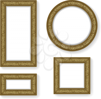 Royalty Free Clipart Image of Frames