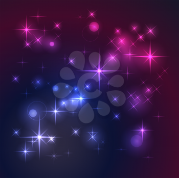 Royalty Free Clipart Image of a Sparkling Background