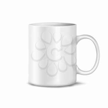 Cup on a white background. Mesh.