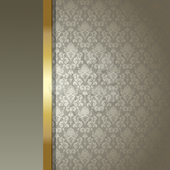 Royalty Free Clipart Image of a Background With a Victorian Design