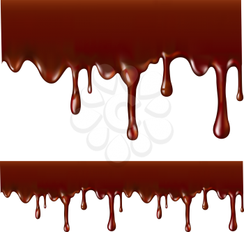 Melted chocolate.Seamless. Mesh. Clipping Mask.
