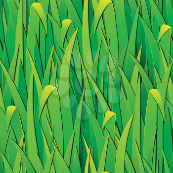 Seamless pattern from  green grass.  Clipping Mask. (can be repeated and scaled in any size)