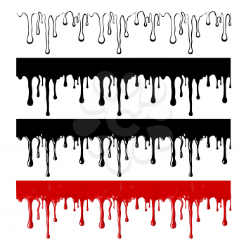 Blood Drip Border.Mesh. Clipping Mask.(can be repeated and scaled in any size) 