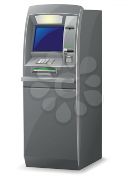 Royalty Free Clipart Image of an ATM Machine