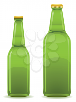 beer bottle vector illustration isolated on white background