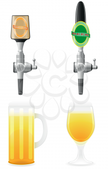 Royalty Free Clipart Image of Beer and Taps