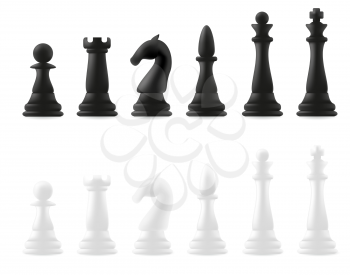 Royalty Free Clipart Image of Chess Pieces