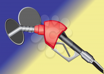 Royalty Free Clipart Image of a Gas pump