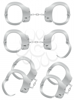 Royalty Free Clipart Image of Handcuffs