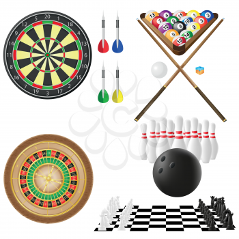 Royalty Free Clipart Image of Leisurely Activities