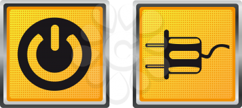 Royalty Free Clipart Image of Power Icons