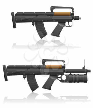 Royalty Free Clipart Image of Two Guns