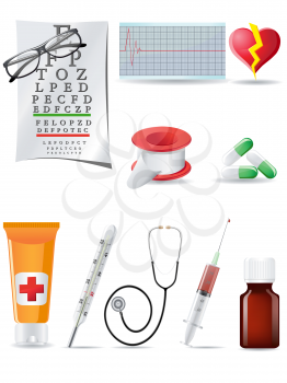 Royalty Free Clipart Image of Medical Supplies
