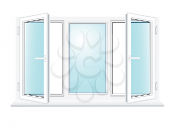 Royalty Free Clipart Image of a Window