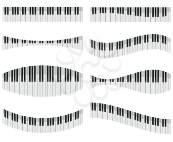 Royalty Free Clipart Image of a Piano Keyd