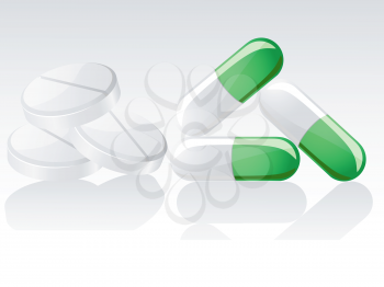 Royalty Free Clipart Image of Medication