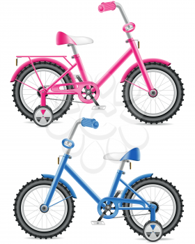 Royalty Free Clipart Image of Two Bikes